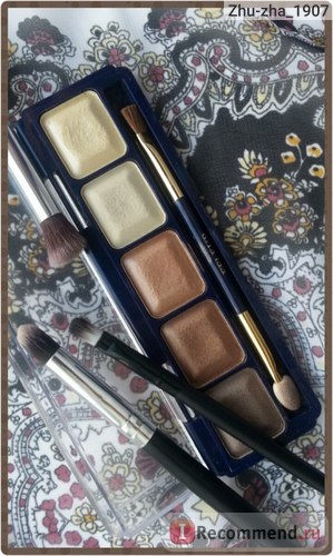 Eyeshadow ffleur compact cu paleta aplicator, cinci culori