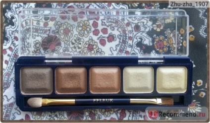 Eyeshadow ffleur compact cu paleta aplicator, cinci culori