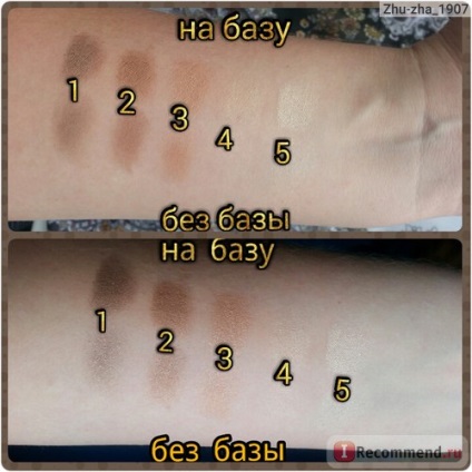 Eyeshadow ffleur kompakt az applikátorpalettával, öt színben