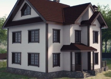 A keretes ház homlokzatának dekoratív befejeződésének, szigetelésének és burkolatának technológiája