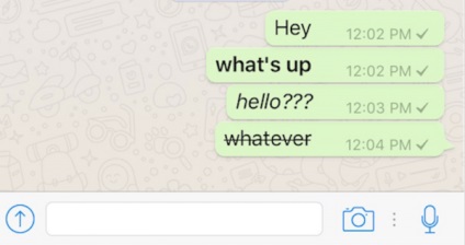 Whatsapp solicită utilizatorilor să formateze mesajele lor