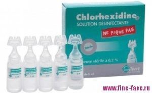 Clorhexidina din instrucțiuni pentru acnee, recenzii