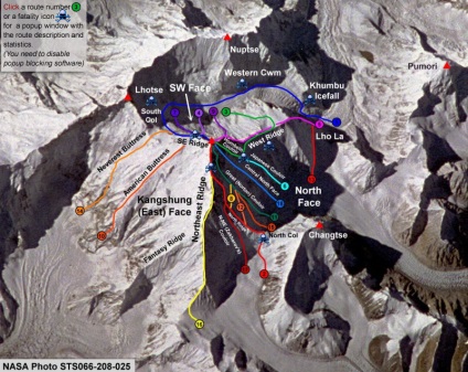Zidul sud-vest al orașului Everest - istoria dezvoltării