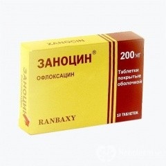 Zanocin - használati utasítások, javallatok, dózisok, analógok