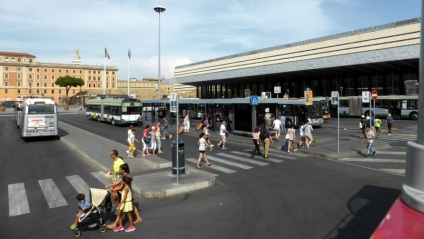 Terminalul feroviar de la Roma pe harta orașului