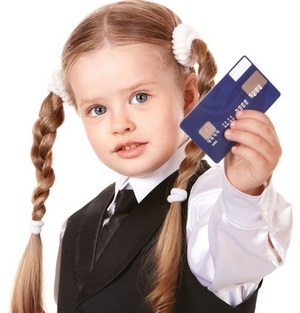 Carduri bancare pentru copii, 