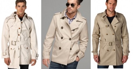 Mit viselnek tavasszal és elegáns 2 változatban a férfi felsőruházati borsó kabát és árok-stílusú -