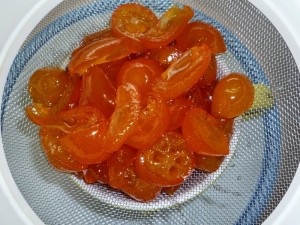 Fructe confiate din kumquat, grădina mea