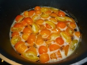 Fructe confiate din kumquat, grădina mea