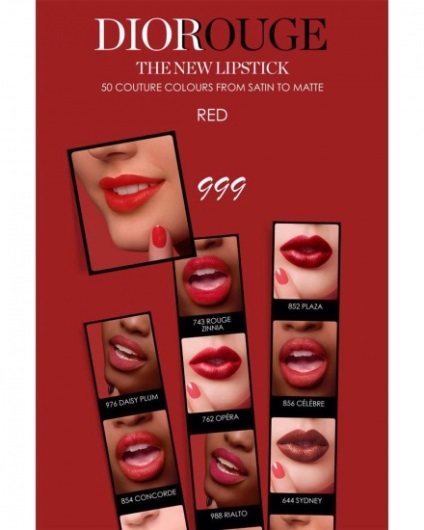 Dior rouge dior mată toamna 2016 actualizată linie de ruj clasic - Elena chezeezova