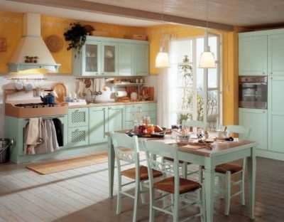 A rusztikus stílusban kialakított konyhák belső teret hoznak létre