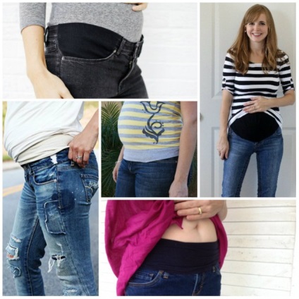 Jeans pentru femei gravide - 5 clase de master disponibile