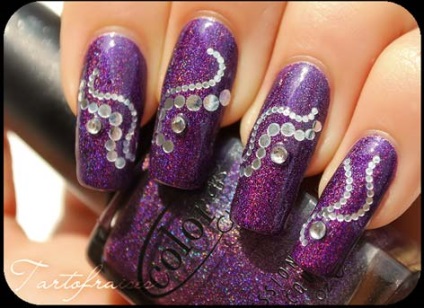 Purple de unghii - unghii art
