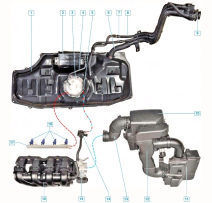 Hyundai solaris instalație de schimb de reparare de reparare sistem de alimentare sistem Hyundai solaris instrucțiuni