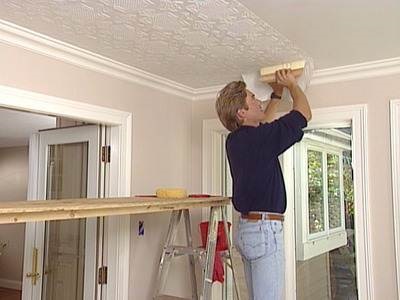 Cum de a lipi tapet pe plafon corect - vanilie și plafonul - cu propriile mâini fotografie și -structura de la