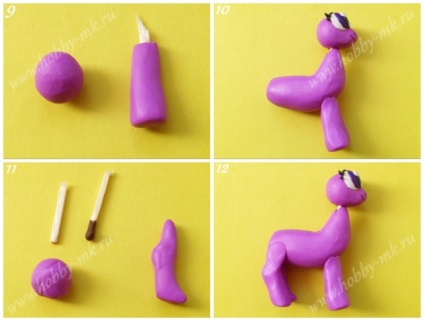 Cum să sculptați o scânteie de ponei de plastilină în etape