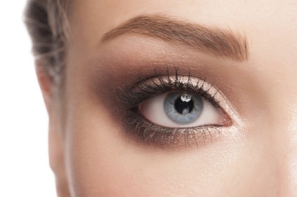 Make-up pentru culoarea ochilor, sprancene, metode de aplicare