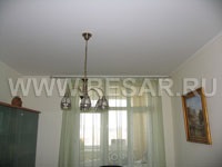 Stretch tavane în cameră și fotografii în apartament și în casă - fotografii ale lucrărilor de recar a companiei