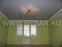 Stretch tavane în cameră și fotografii în apartament și în casă - fotografii ale lucrărilor de recar a companiei