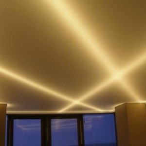 Stretch tavan cu iluminat - opțiuni de proiectare, tipuri de iluminat