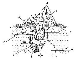 Caracteristicile formării și condițiilor de apariție a rocilor vulcanice, cartografierea geologică,