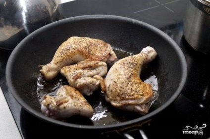 Perlovka csirkével - lépésről-lépésre recept a fényképen