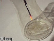 Primul portal chimic al Republicii Belarus - în laborator - oxidarea acetonului pe suprafața cuprului