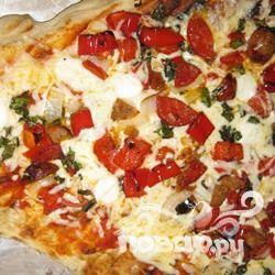 Pizza a grillen - lépésről lépésre receptet a fényképen