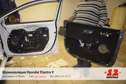 Izolația totală a zgomotului hyundai elantra v (Hyundai Elantra 5), ​​instalare detaliată a fotoreportului la Moscova -