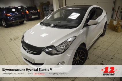 Izolația totală a zgomotului hyundai elantra v (Hyundai Elantra 5), ​​instalare detaliată a fotoreportului la Moscova -