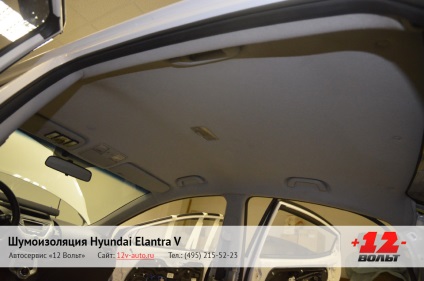 Teljes zajszigetelés hyundai elantra v (Hyundai Elantra 5), ​​részletes fotoreport telepítés Moszkvában -
