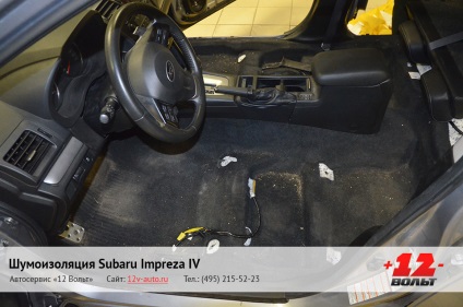 Teljes hangszigetelés subaru impreza iv (subaru impreza 4), fotoreport telepítés Moszkvában