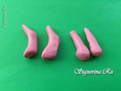 Placinta de ponei pinkie (plăcintă plastică) din lecție plastilină cu fotografie turn-based