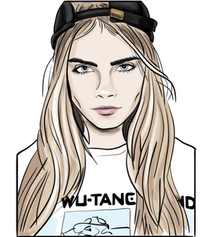 Portretele lui Cara delevingne (cara delevingne)