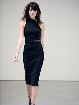 Coafura sub o rochie neagra de stiluri diferite, tunsoare la moda 2013 - fotografie