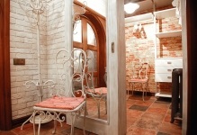Sala de intrare în stilul coridorului foto din Provence cu mobilier, interior și design, stejar din tria, mic