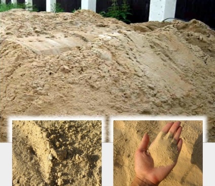 A homok megkülönböztetése, a ház építése!