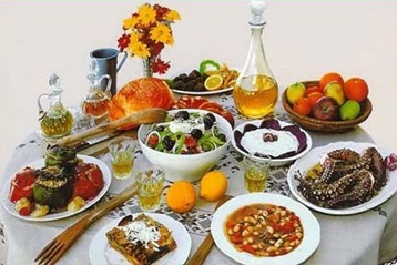 Restaurante din bucătăria grecească meniu, interior, echipament