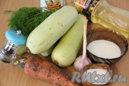 Rețete de zucchini pentru ciupercile de iarnă - o rețetă cu o fotografie