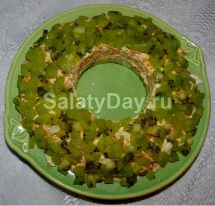 Salata de malachit sicriu - sub forma unei cochilii sau bratara reteta cu fotografie si video