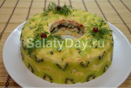 Salata de malachit sicriu - sub forma unei cochilii sau bratara reteta cu fotografie si video
