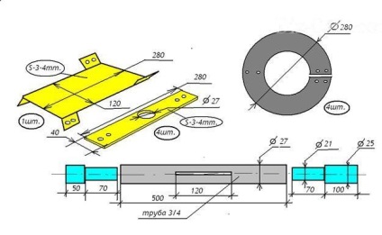 Căsuță de zăpadă de uz casnic pentru motobloc, fă-o singur