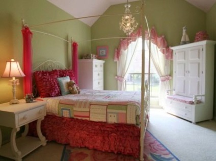 Perdele pentru camera de fete pentru copii (77 fotografii) idei de perdele și perdele gata făcute în dormitor la pervazul ferestrei
