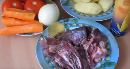 Shurpa de la oaie în rețete uzbece de gătit cu o fotografie