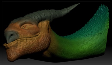 Crearea unui dragon de luare a dragonului, soohar - lecții pe graficele Photoshop 3d și fotografii