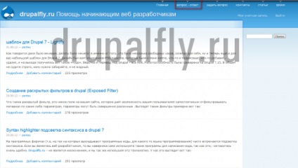 Crearea funcției de întrebare și răspuns prin intermediul drupalului