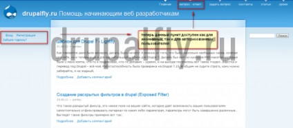 Crearea funcției de întrebare și răspuns prin intermediul drupalului