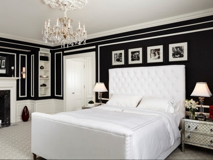 Dormitoare în culori albe - exemple de fotografii interioare, mobilier și textile