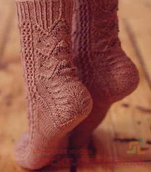 Călcâi de perete, șosete tricotate