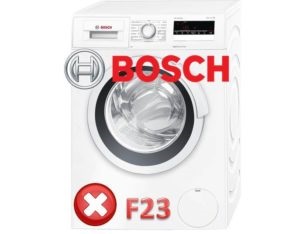 Mașină de spălat bosch - greșeală f23
